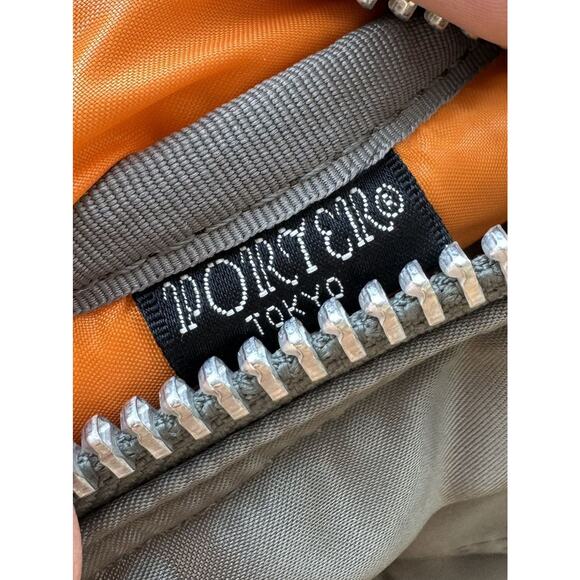 Yoshida Head Porter Tanker Waist Messenger Grey Bag Japan - Picture 3 of 4